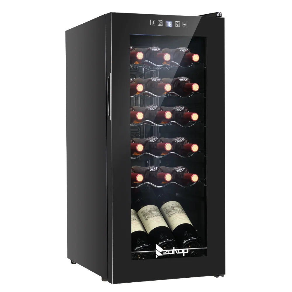 Ktaxon 18 Bottle Compressor Wine Cooler, 1.8 Cu.Ft, 52L - Freestanding