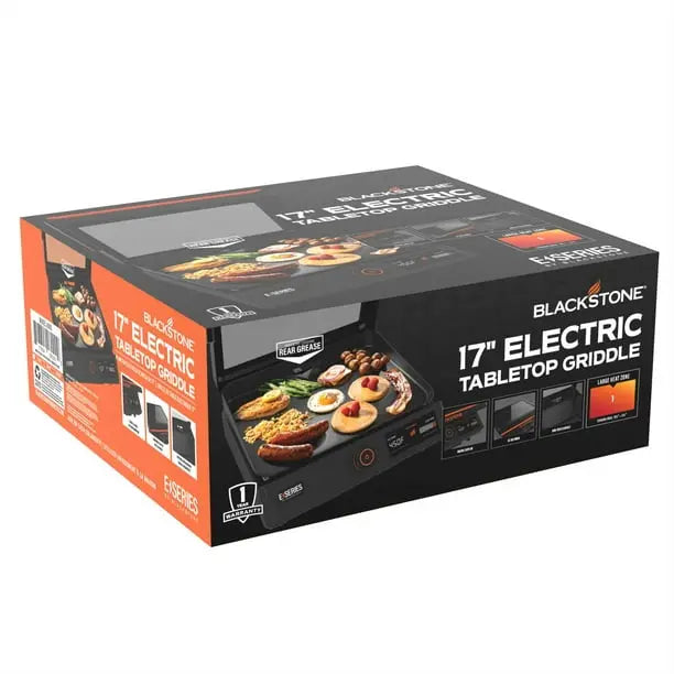 Blackstone E-Series 17-Inch Electric Tabletop Griddle With Hood - 238 Sq In