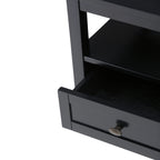 Solid Wood Rectangle End Table With Drawer And Shelf, 18.1in D x 20in W x 19.5in H - Norfolk