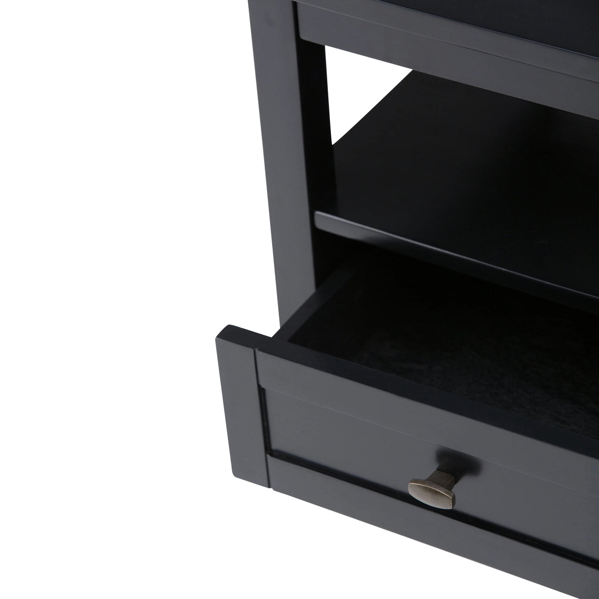 Solid Wood Rectangle End Table With Drawer And Shelf, 18.1in D x 20in W x 19.5in H - Norfolk
