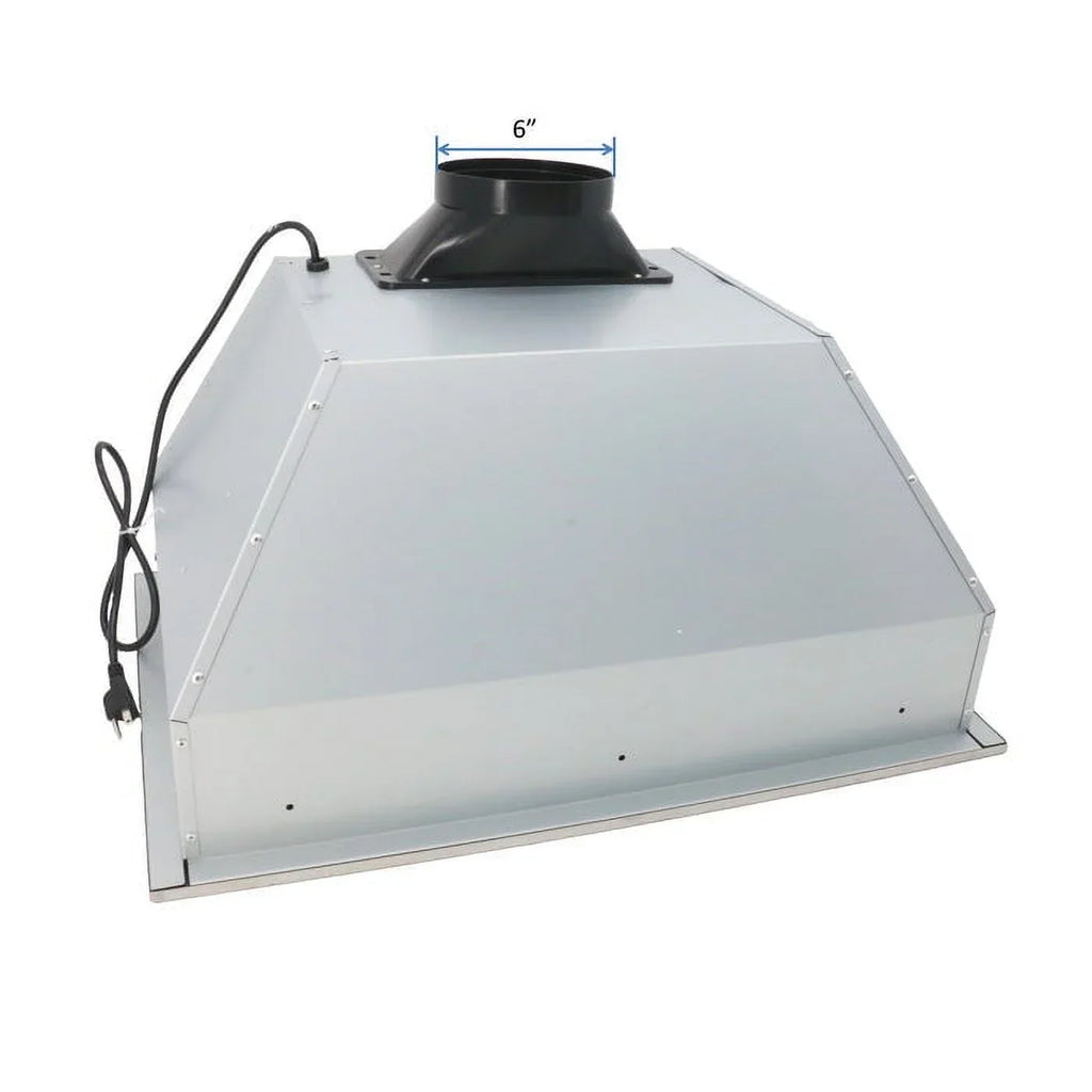 Awoco Built-In Stainless Steel Range Hood Insert, 36'W 18-1/2'D, 4 Speeds - RH-BQ-X36