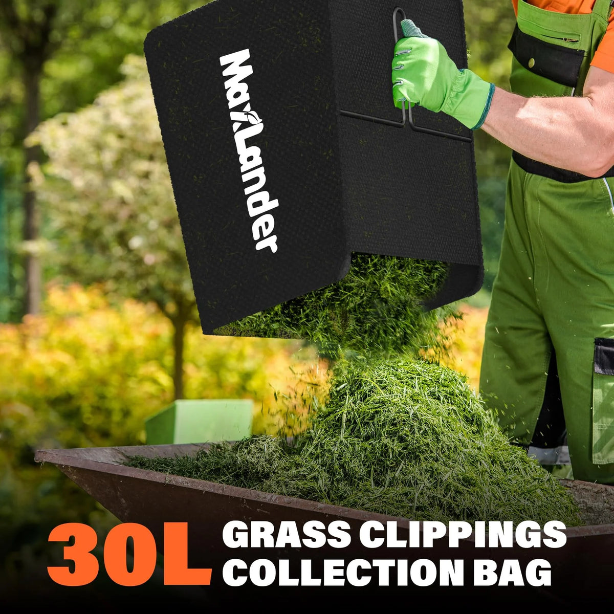 MAXLANDER Electric Dethatcher And Scarifier, 13in 12Amp 2-In-1 With 30L Collection Bag