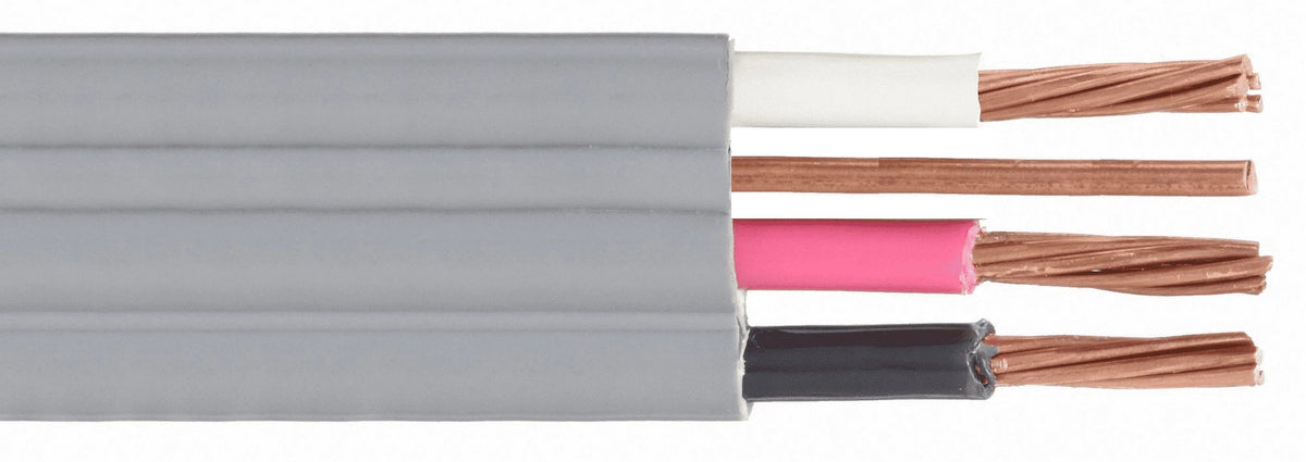 100' 8/3 UF-B Copper Underground Feeder Cable With Ground, Gray, 600V