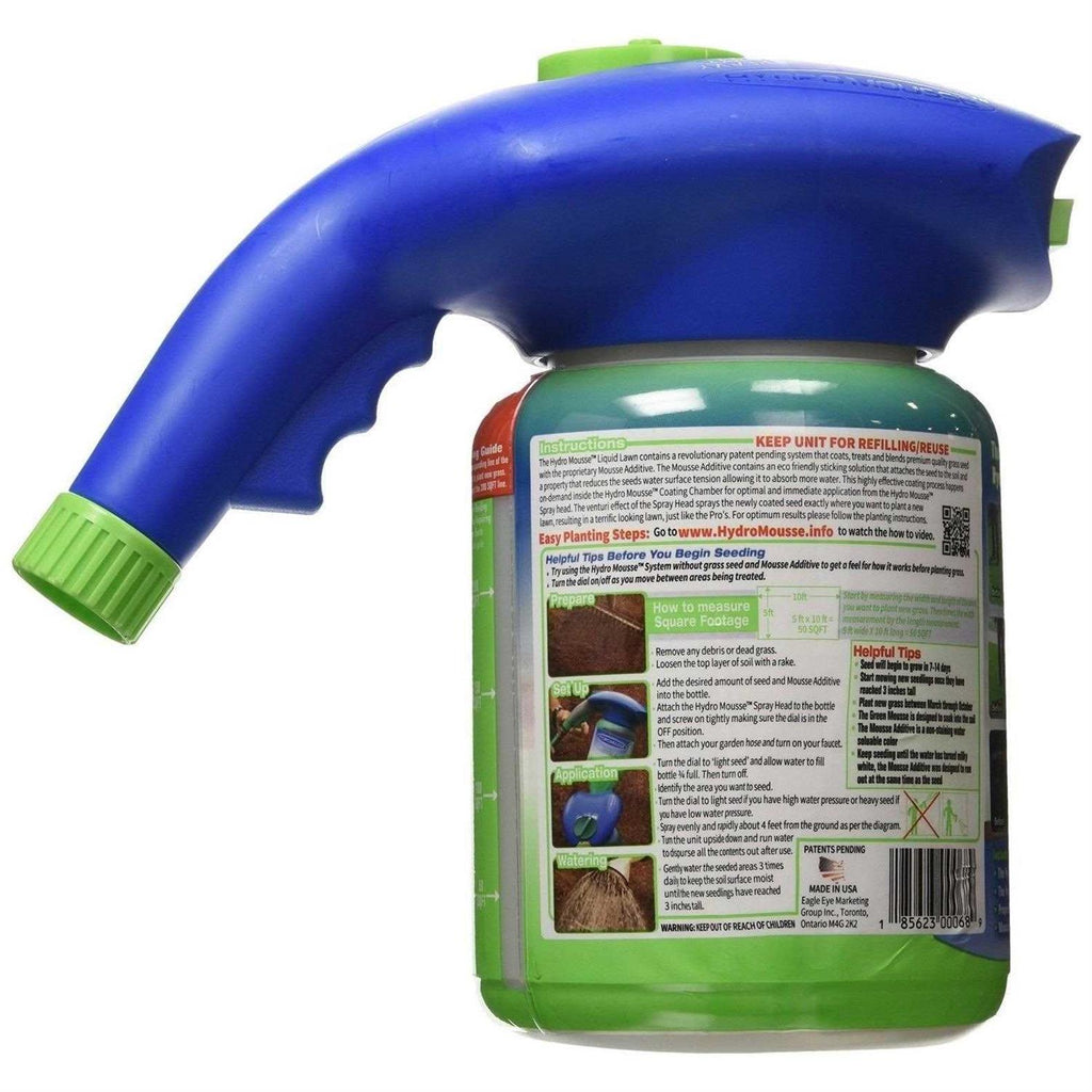 Hydro Mousse Liquid Lawn Grass Seed And Soil Conditioner Spray