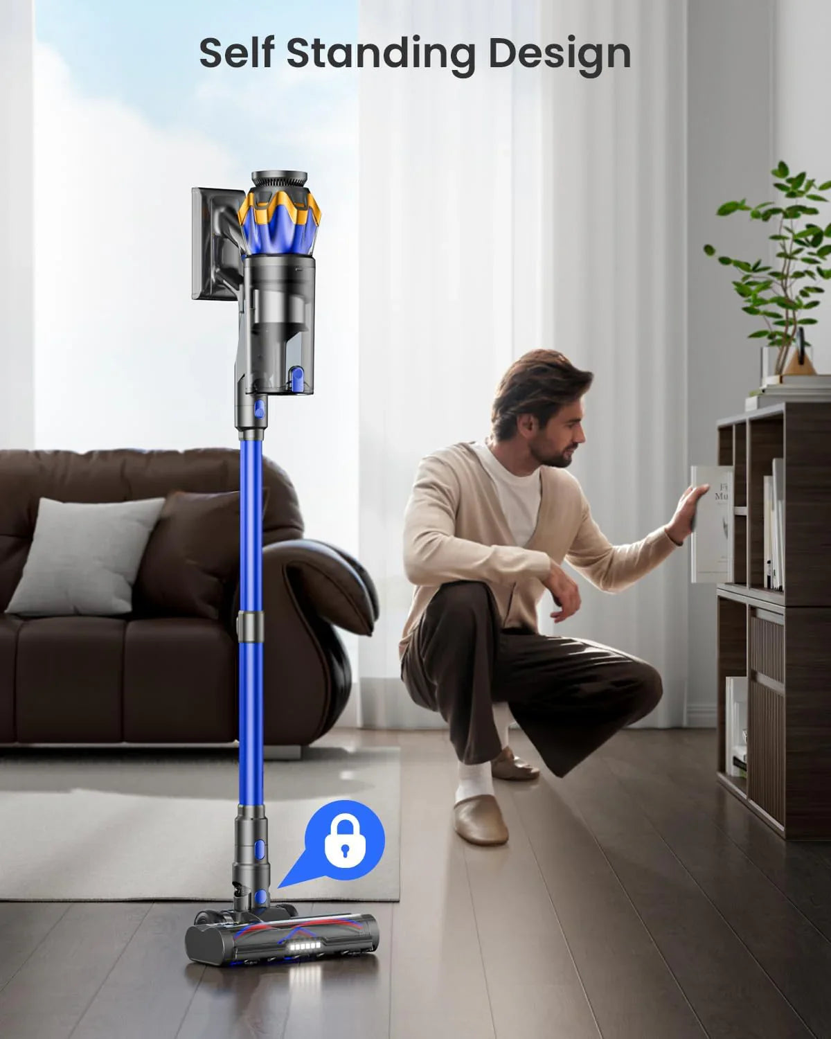 Cordless Stick Vacuum Cleaner - 650W 55KPA 70Mins