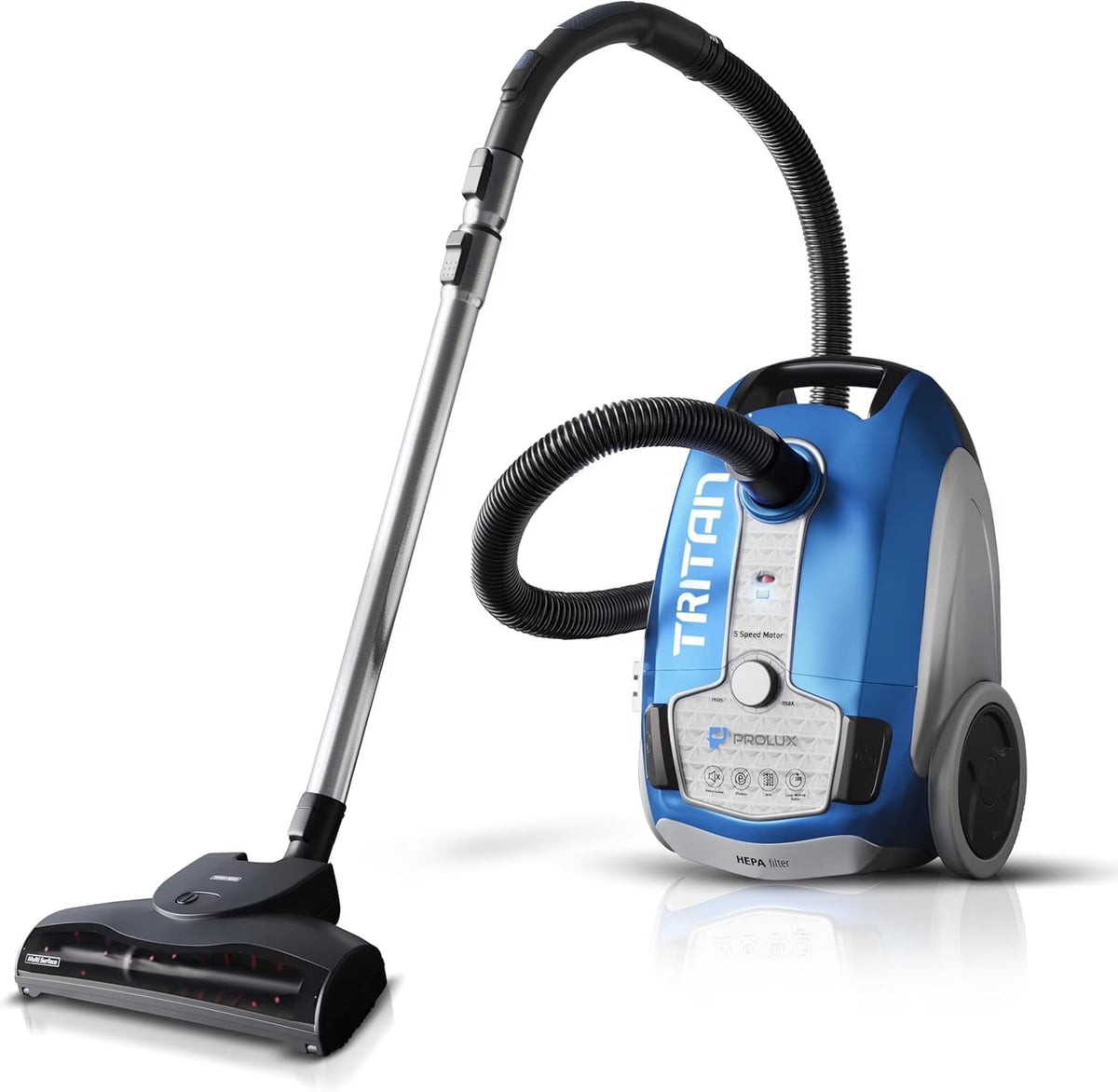 Prolux Canister Vacuum With Sealed HEPA Filtration And 12 Amp Motor - Tritan