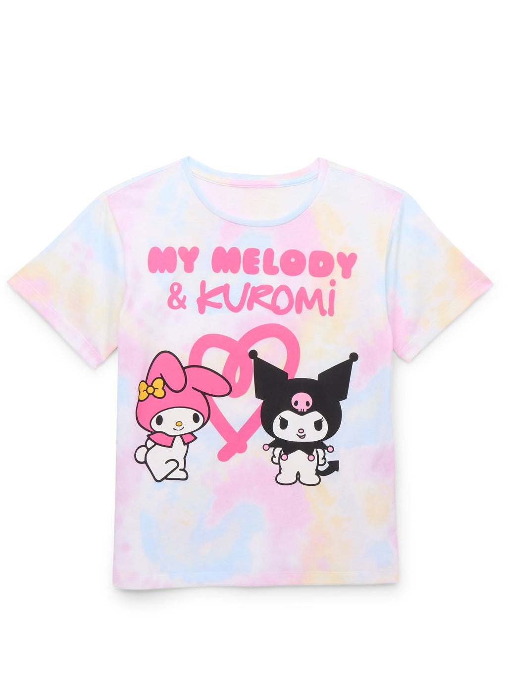 Hello Kitty Animal Print Girls Short Sleeve Graphic T-Shirt, Sizes 4-16