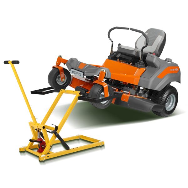 Lawn Mower Lift With Hydraulic Jack, 26 Inches, 500 LBS, Solid Steel - PHO_13L5VR2X2L