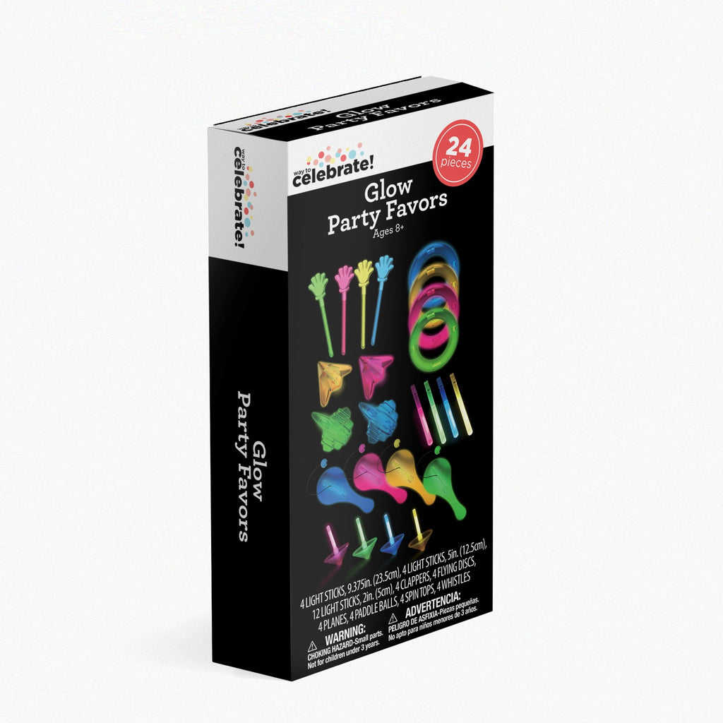 Multicolor Glow Party Favors, 24 Pieces, by Way To Celebrate