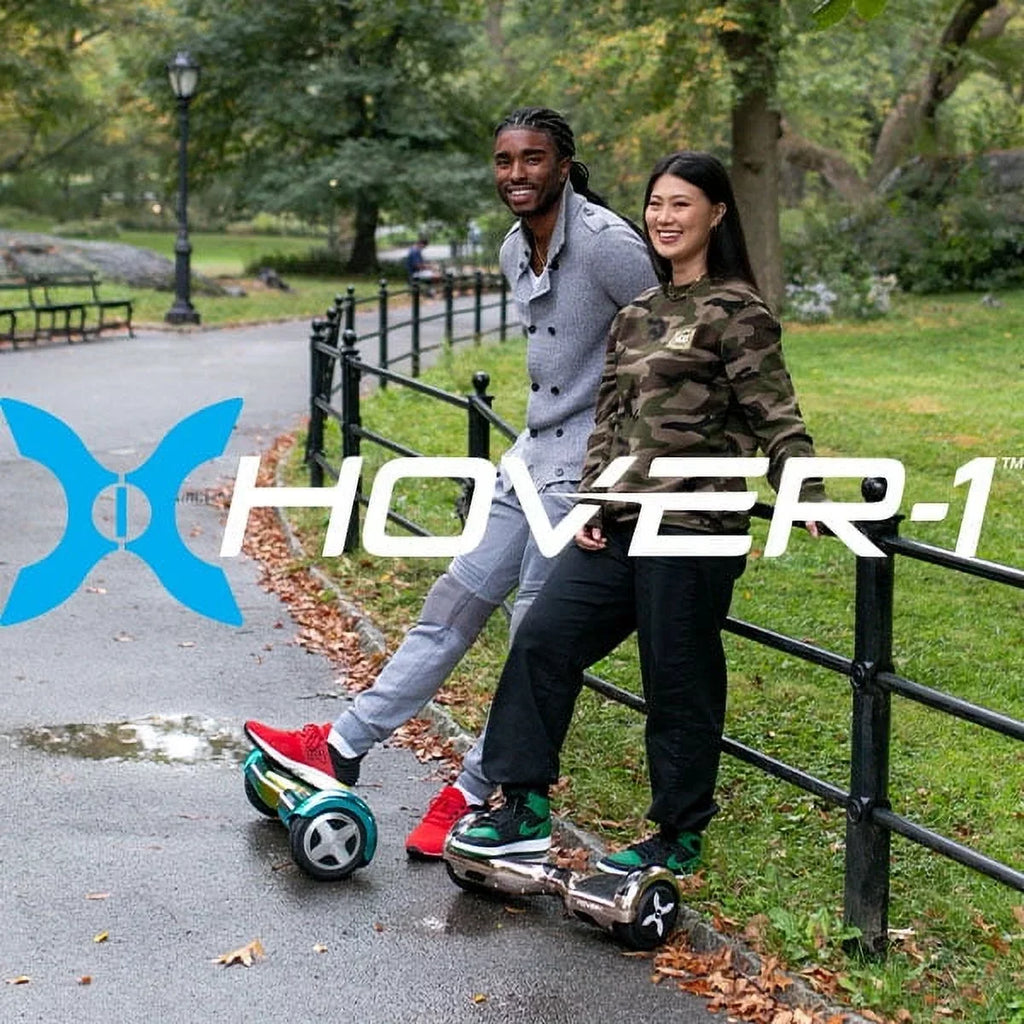 Hover-1 Rebel Kids Hoverboard With LED Headlight, 6 mph Max Speed, 130 lbs Max Weight, 3 Miles Max Distance - Pink Zebra