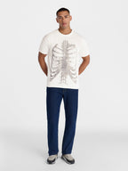 Halloween Boxy Fit Chest X-Ray Graphic Tee Shirt, Men's Sizes XS-4XLT