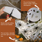 Yalumo 850 Sqft Spider Web Giant Beef Netting Halloween Decorations, 23 x 4.6Ft Pre-Cut Gauze Stretchy Spider Webs Glow Under Blacklight