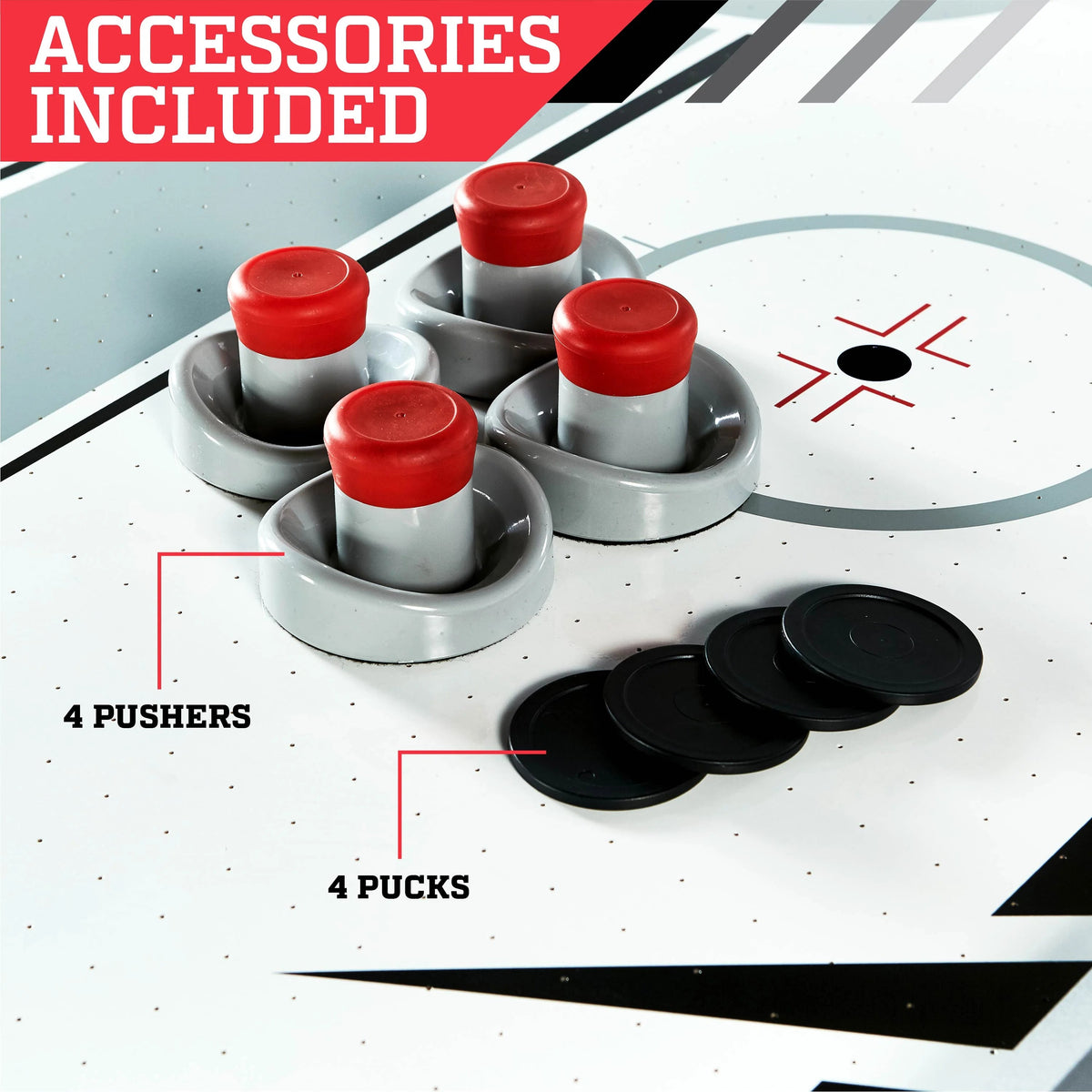 ESPN Air Powered Hockey Table 84 inch, Gray