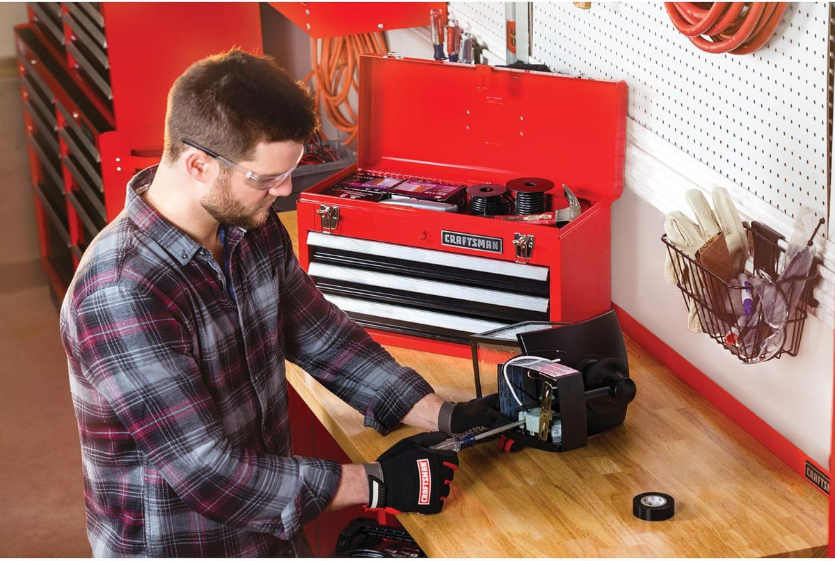 CRAFTSMAN 20-in Wide 3-Drawer Metal Tool Box With Ball-Bearing Drawers - CMST98245RB