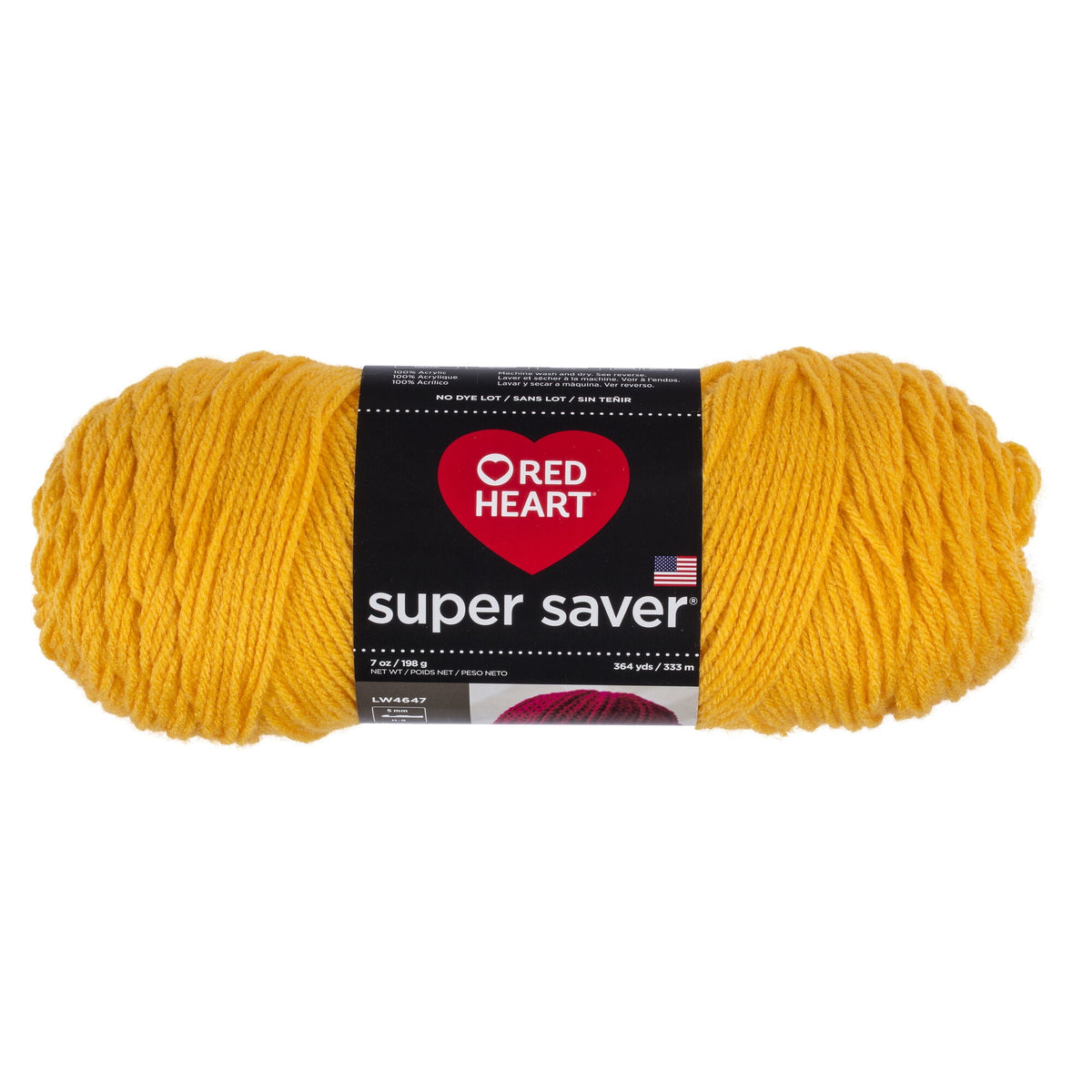 Red Heart Super Saver 4 Medium Acrylic Yarn Black 7oz 198g 364 Yards