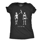 Womens Got Your Back Funny Skeleton Best Friend Halloween T shirt Womens Graphic Tees