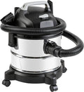 Wet-Dry Vacuum Cleaner, 4-Gallon, 3 Horsepower, Stainless Steel, Gray/Black