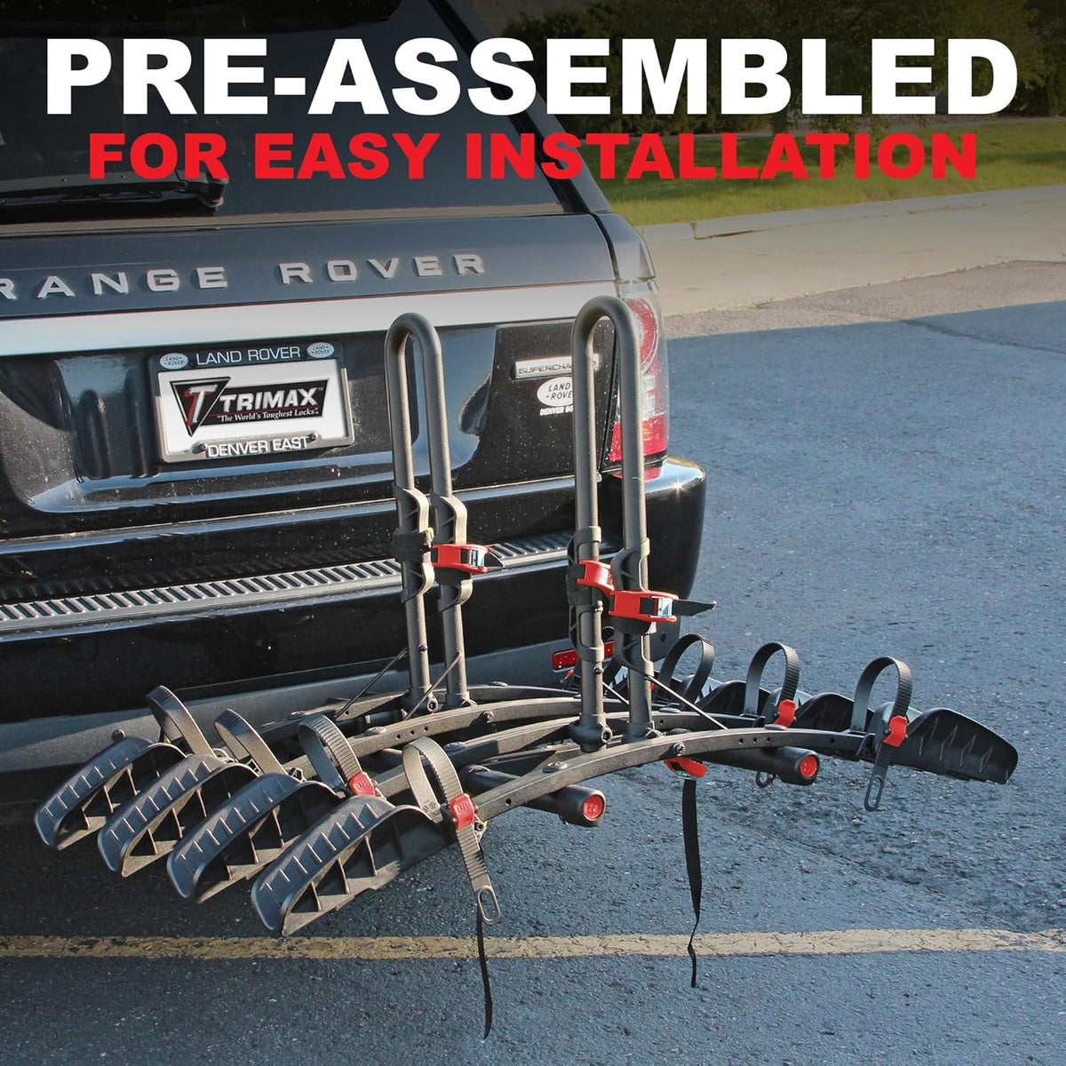 Rack MAX Hitch-Mount Bike Rack, 4 Bicycle Brackets, 2-Inch Receiver - Blade-Runner 4