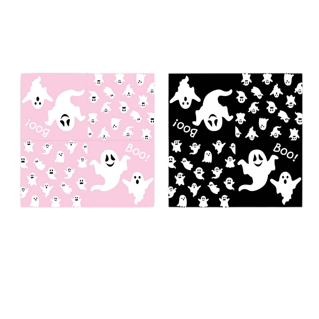 50/73/93Pcs Halloween Boo Party Tableware Supplies Decorations, Spooky Ghost Plates Napkins Boo Ghost Tableware Tablecloth Banner for Halloween Birthday Party Boo Baby Shower Party Supplies