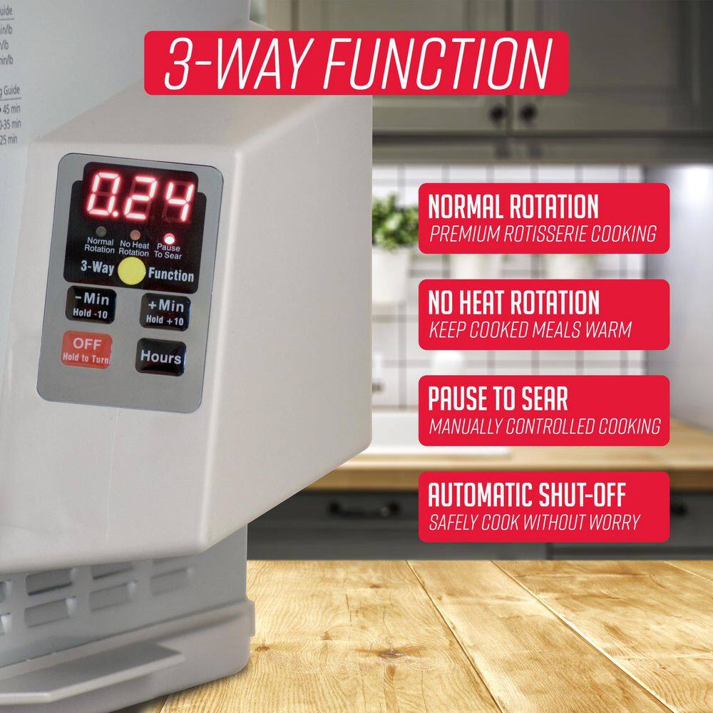 Ronco Showtime Platinum Countertop Rotisserie Oven With Digital Controls - ST5000PLAT