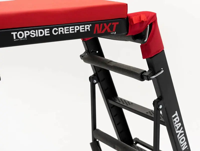 Traxion Engine Creeper, Low-Profile Foldable Topside Service Mat, Black - 3-200 NXT