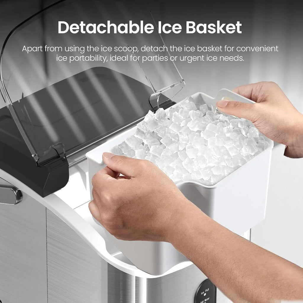 Auseo Countertop Nugget Ice Maker, 35 Lbs Each Day