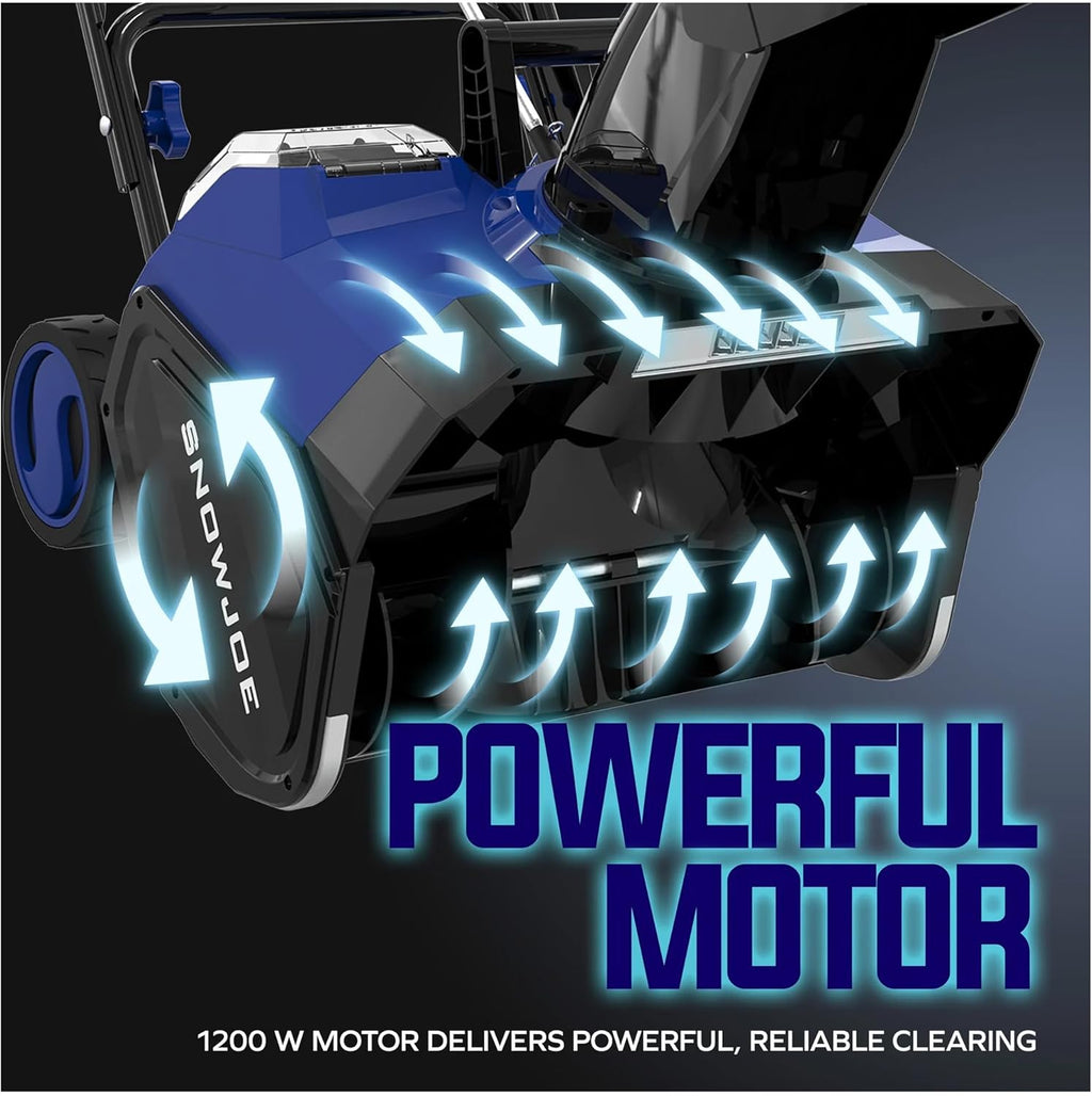 Snow Joe IONMAX 48V 18 Inch Cordless Electric Snow Blower With LED Light And Wheels - 24V-X2-SB18-GO