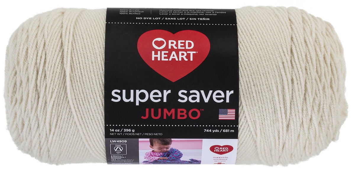 Red Heart® Super Saver® Jumbo #4 Medium Acrylic Yarn, 744 Yards