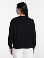Halloween and Fall Women's French Terry Knit Lounge Sleep Top with Long Sleeves