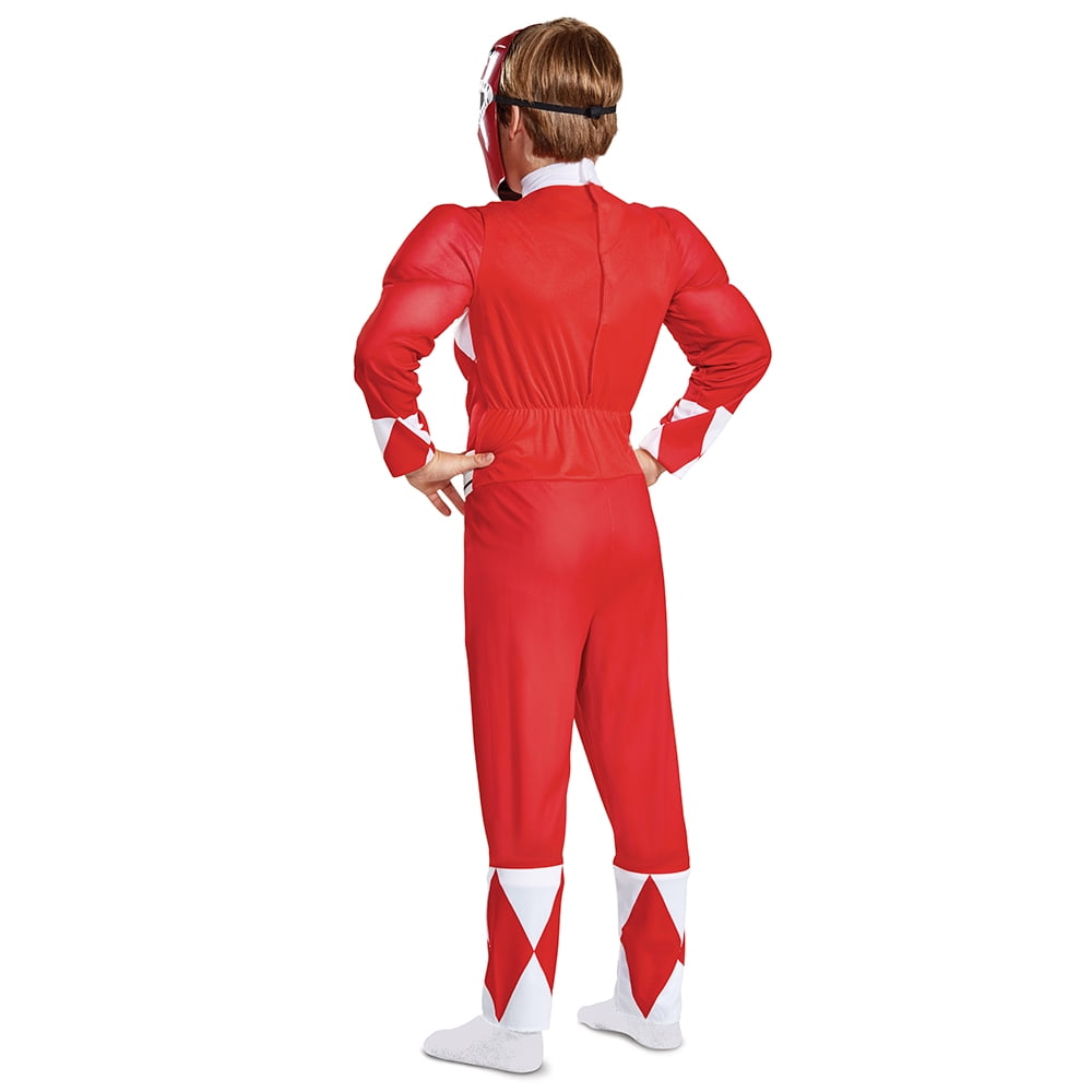 Power Rangers - Mighty Morphin Red Ranger Halloween Costume for Children, Boys Size XS (4/5), by Disguise
