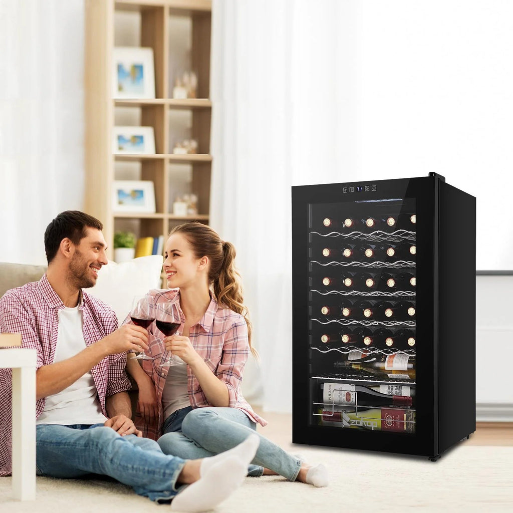 Ktaxon 18 Bottle Compressor Wine Cooler, 1.8 Cu.Ft, 52L - Freestanding