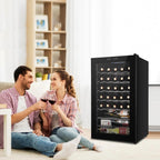 Ktaxon 18 Bottle Compressor Wine Cooler, 1.8 Cu.Ft, 52L - Freestanding