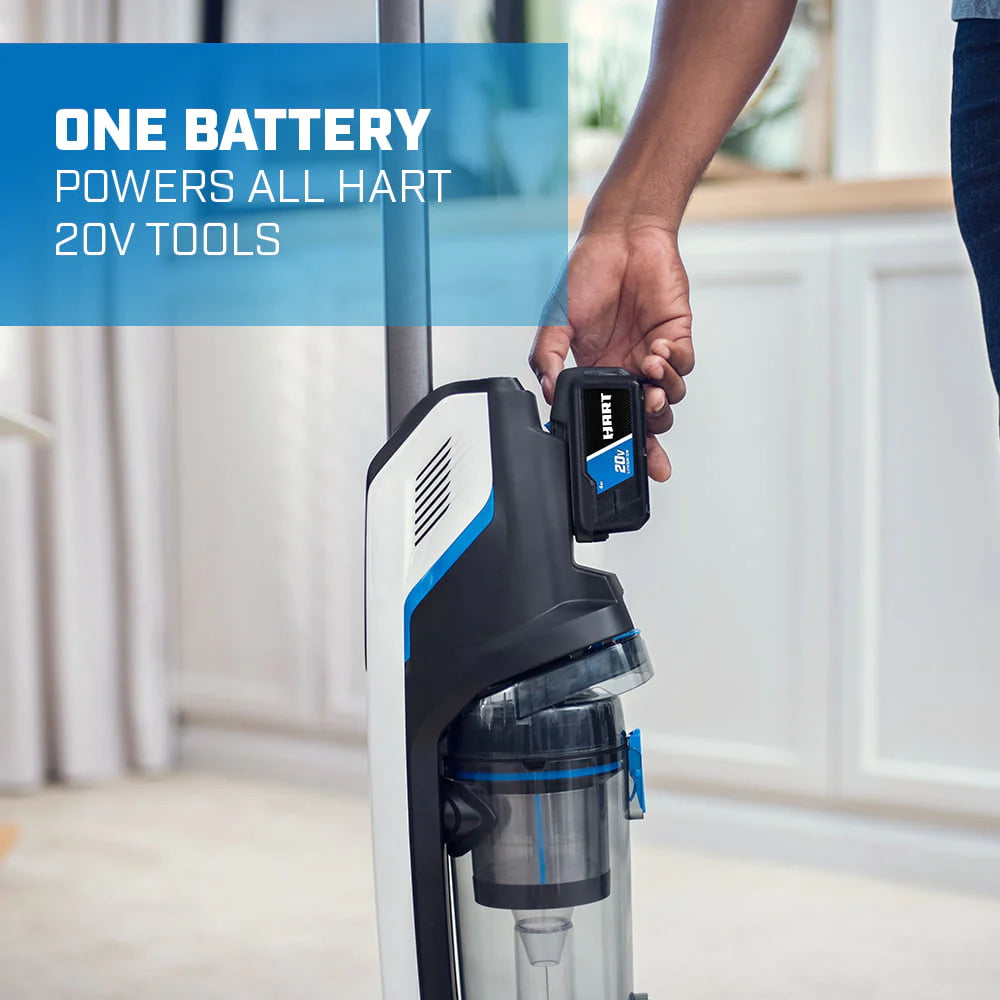 HART Cordless Stick Vacuum, 20-Volt High Capacity, Battery Not Included