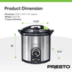 Presto 17 Qt Stainless Steel Electric Pressure Canner, Silver - 02152