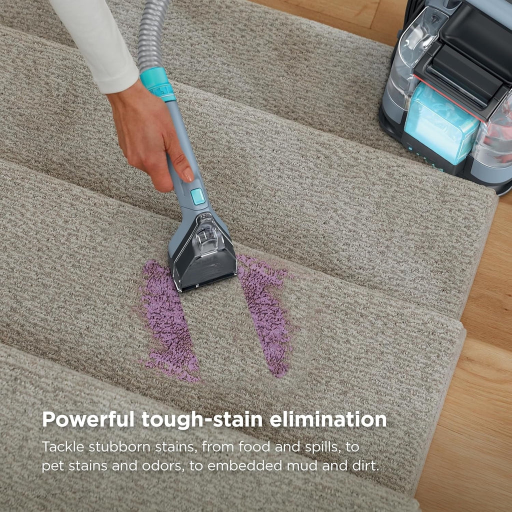 StainStriker Portable Carpet & Upholstery Cleaner, 4 Tools, Nordic Blue - PX202BRN