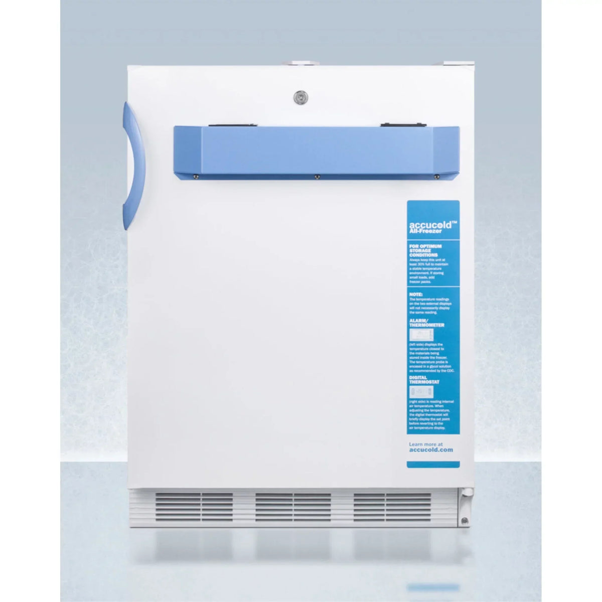 Summit 24 in Wide Built-In ADA Height Manual Defrost Medical All-Freezer - VT65MLBIMED2ADA