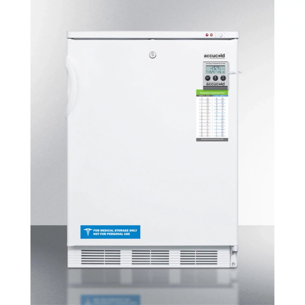 Undercounter Freezer -25 C, Less Than 24 in Wide, White