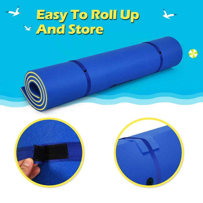 Floating Water Pad, 9 x 6 ft, 3-Layer XPE Foam