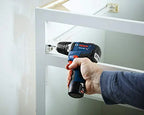 BOSCH 12V Max Cordless Drill/Driver And Impact Driver Combo Kit With 2 Batteries, Charger And Case - CLPK22-120