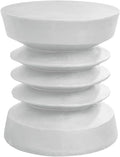 Special Product I Wall-Mounted Round Coffee Table, White, 25 Inches High - 4153