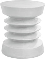 Special Product I Wall-Mounted Round Coffee Table, White, 25 Inches High - 4153