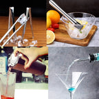 17pc Stainless Steel Cocktail Shaker Set With Bar Tools - 450ml