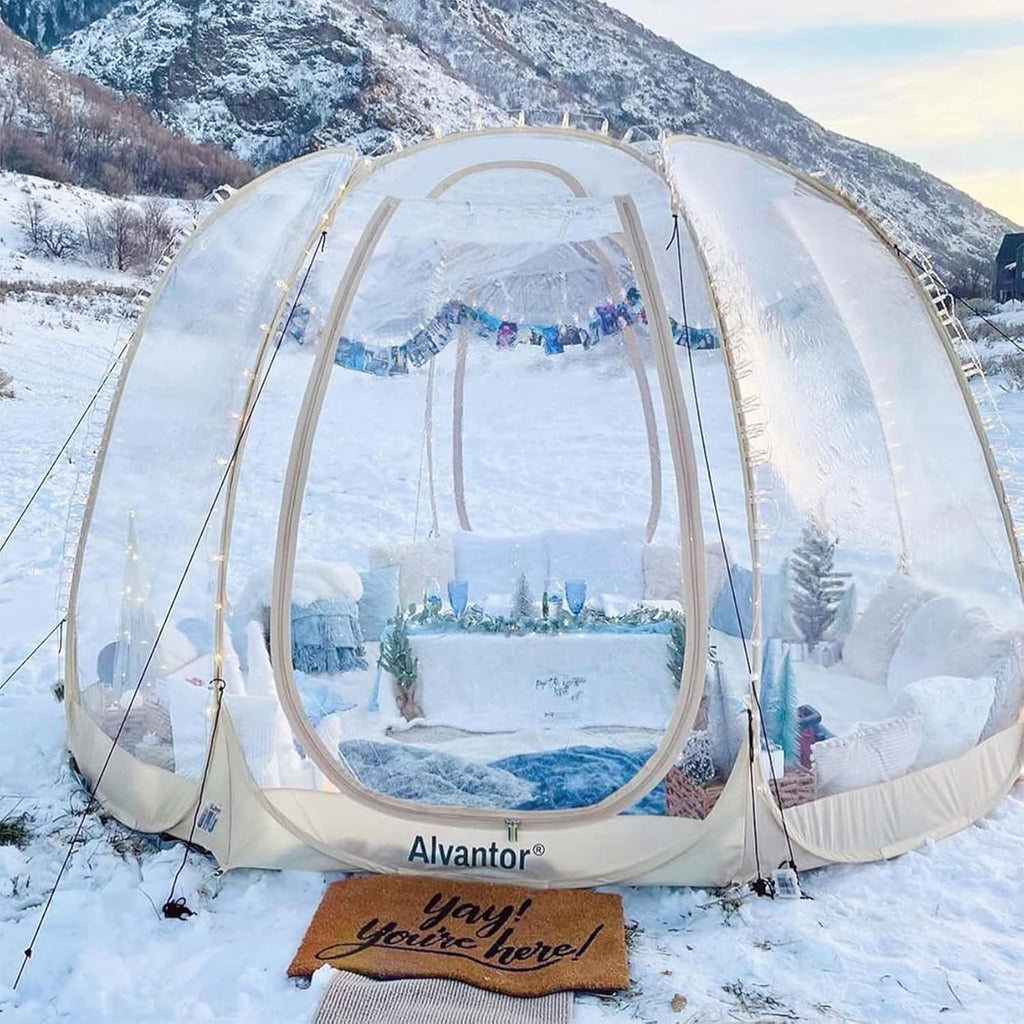 Alvantor Pop-Up Bubble Tent - Light Gray