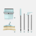 Long Handle Broom And Dustpan Set - W28cm x H77cm