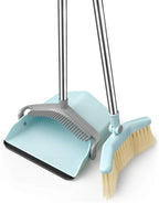 Long Handle Broom And Dustpan Set - W28cm x H77cm