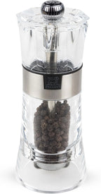 Salt And Pepper Grinding Set, 5.5-inch, Transparent Acrylic