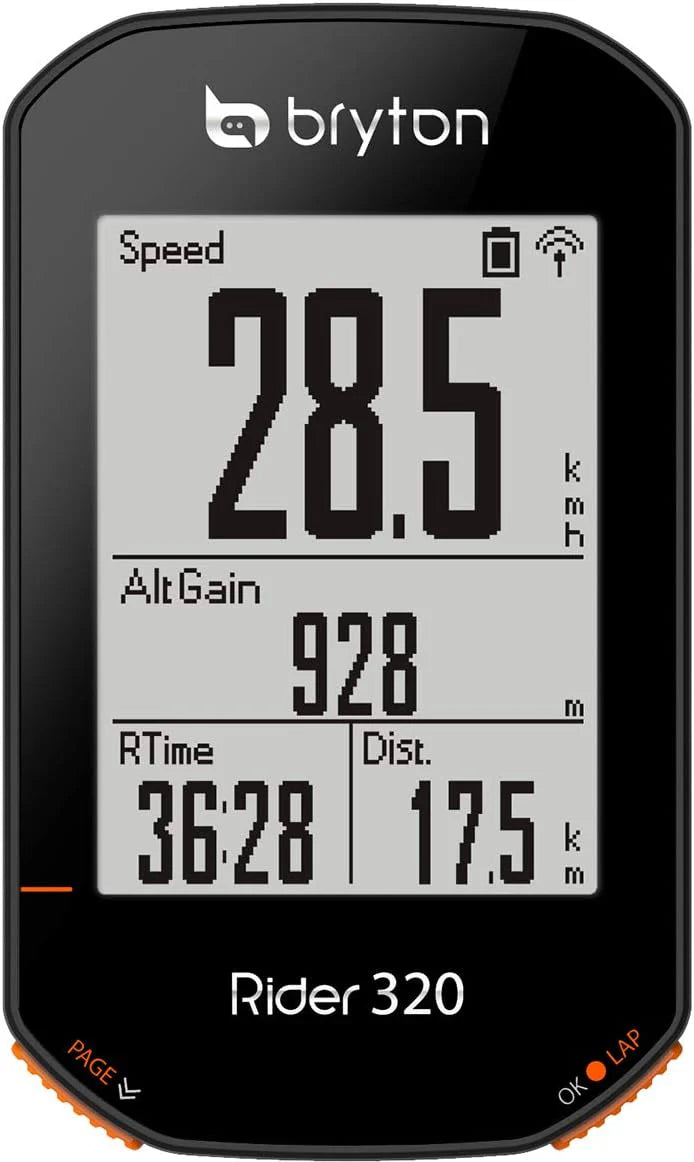 GPS Bicycle Computer, Black - Rider 320