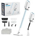 6-in-1 Rotating Steam Mop Cleaner, Light Blue, 400ML Tank, 23FT Power Cable, 2 Microfiber Pads