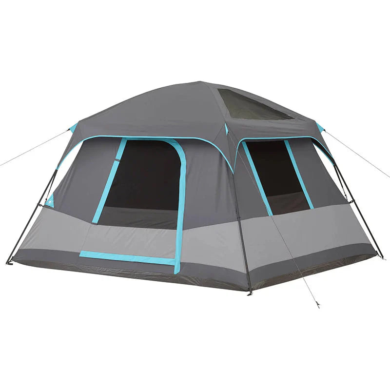 Dark Rest Cabin Tent, 10' x 9', 6-Person, 15.4 lbs - Skylight Ceiling Panels