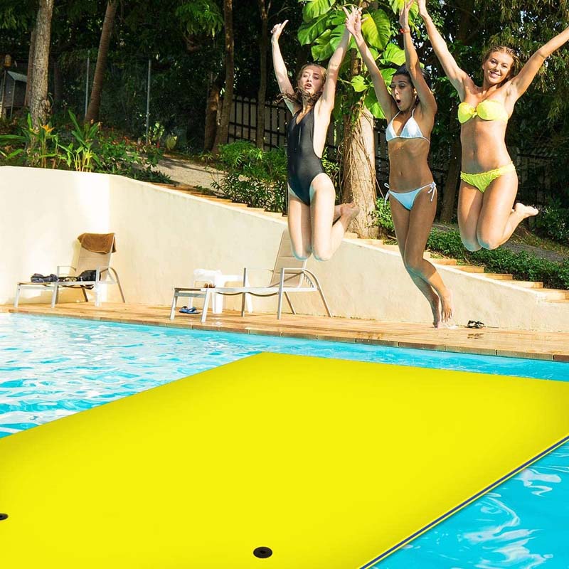 Floating Water Pad, 9 x 6 ft, 3-Layer XPE Foam